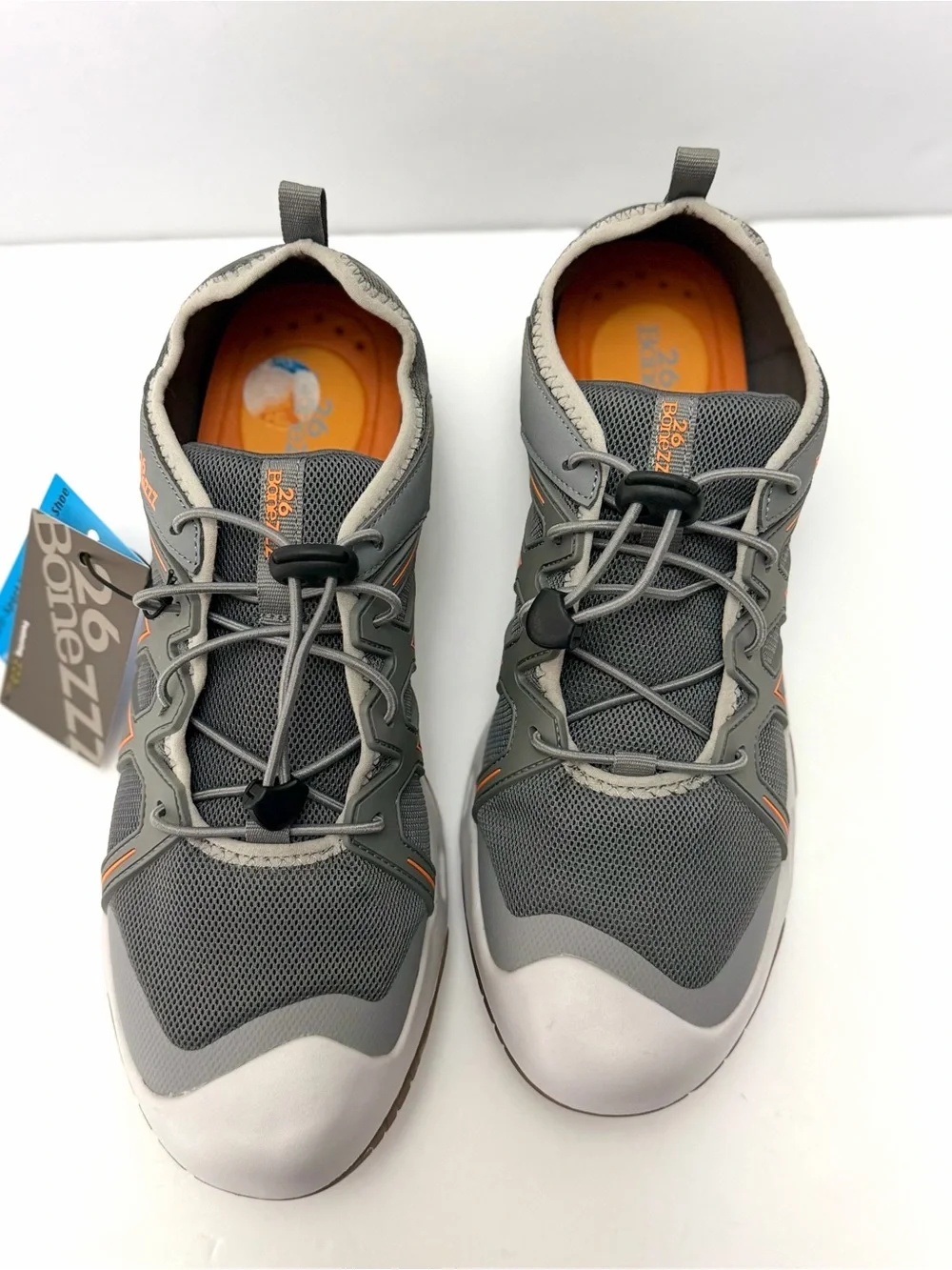 26 BoneZZZ Flozzz HydroPro Water Shoes Men’s Size 10 Gray Orange New No Box